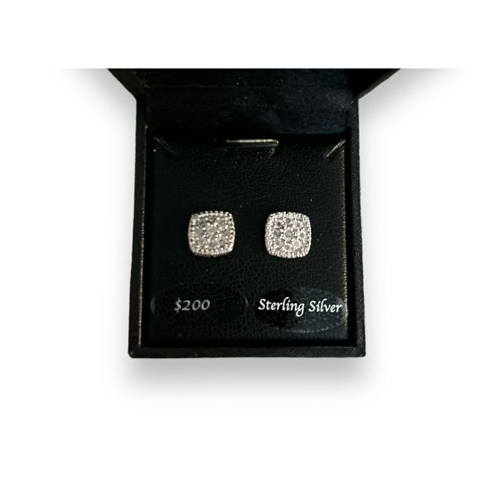 R.H Macy & Company Jewelry Bridge Stud Earrings from Macy’s Sterling Silver - Picture 2 of 5